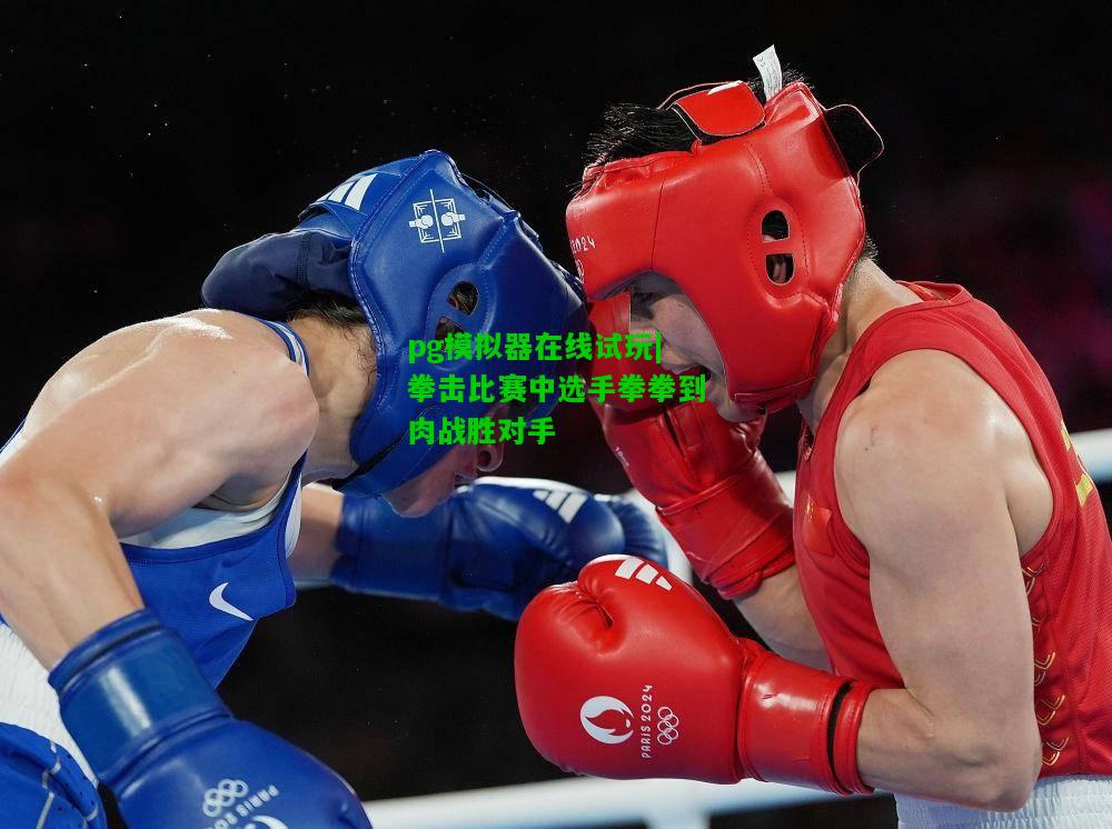 拳击比赛中选手拳拳到肉战胜对手